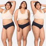 Hipster Panties For Periods Navy Blue Pack Of 3