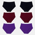 Hipster Underwear Black, Wine & Magenta