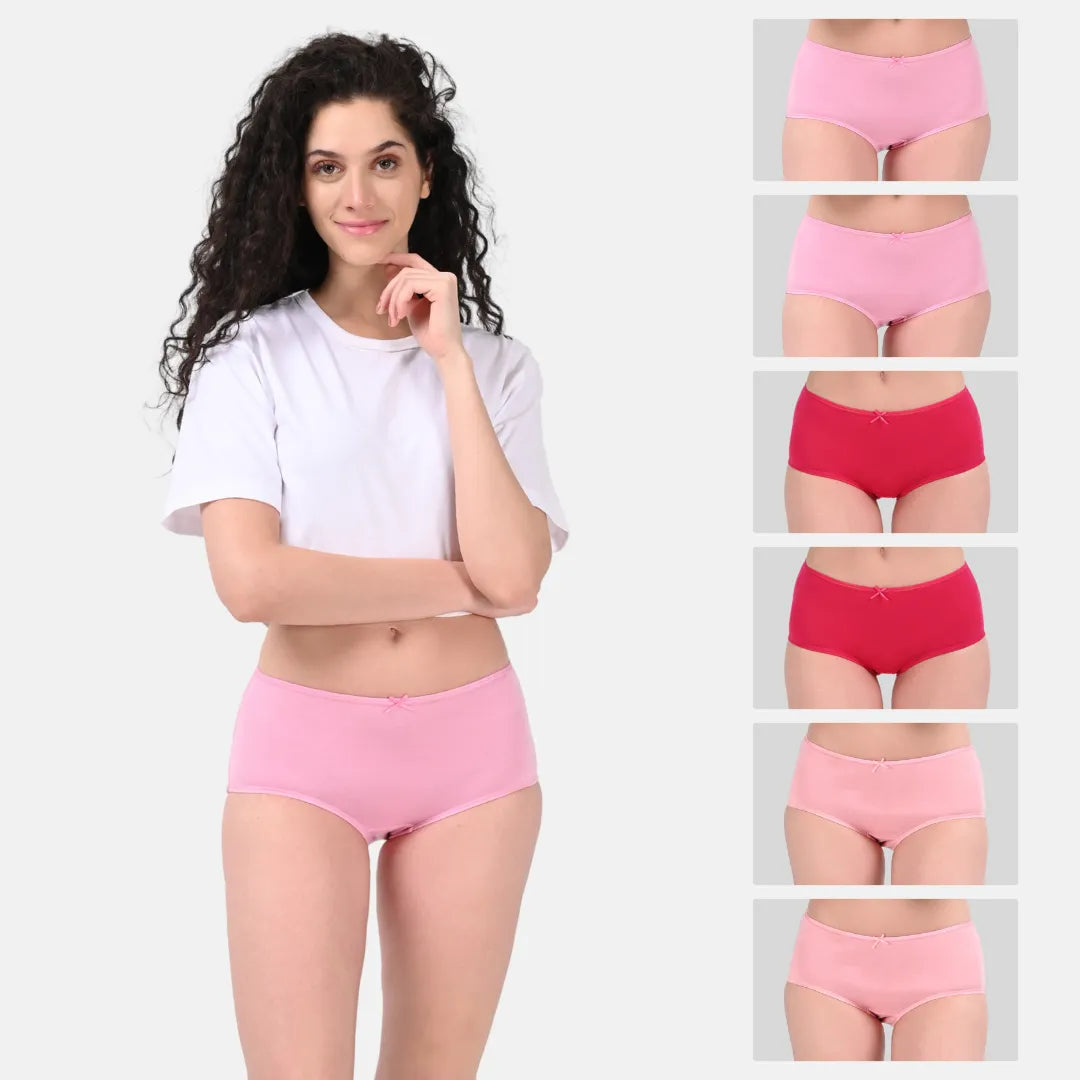 Hipster Underwear Dark Pink, Light Pink & Peach