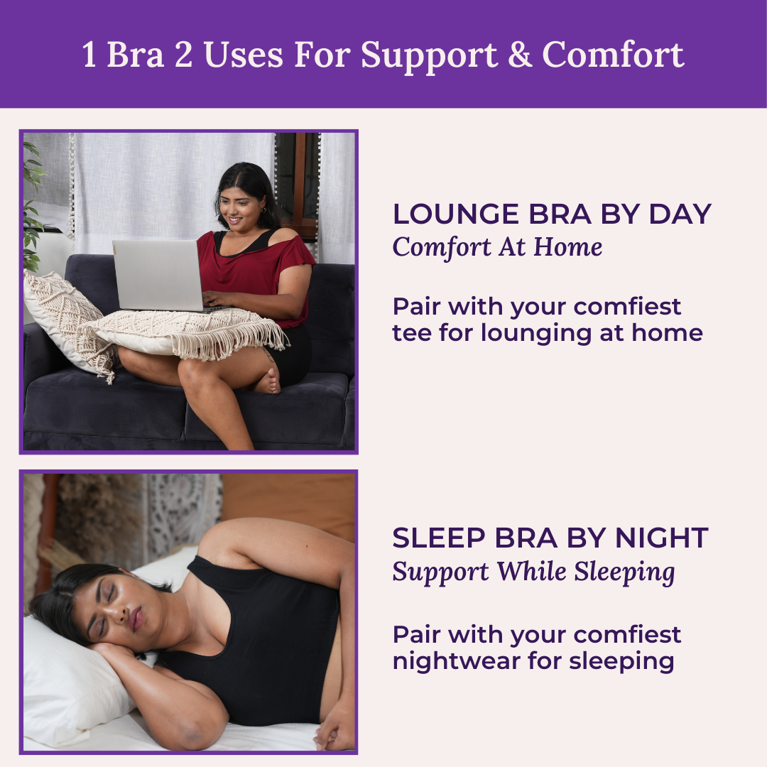 How Can Sleep Bra For Large Breasts / Lounge Bra For Large Breasts Be Used For Different Purposes?