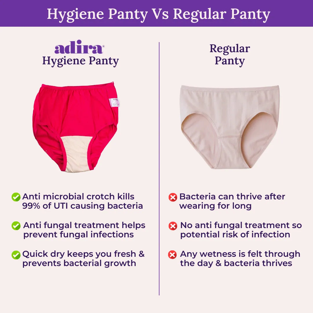 Hygiene Panty Vs Regular Panty