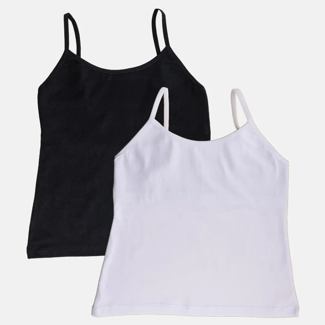 Inbuilt Bra Camisole Black & White