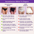 Incontinence Bikini Vs Diapers-Black