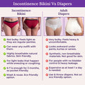 Incontinence Bikini Vs Diapers-Curvy Dark Pink