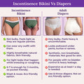 Incontinence Bikini Vs Diapers-Sea Green