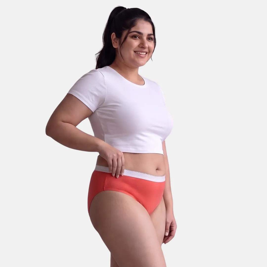 Incontinence Panties-Curvy Light Coral