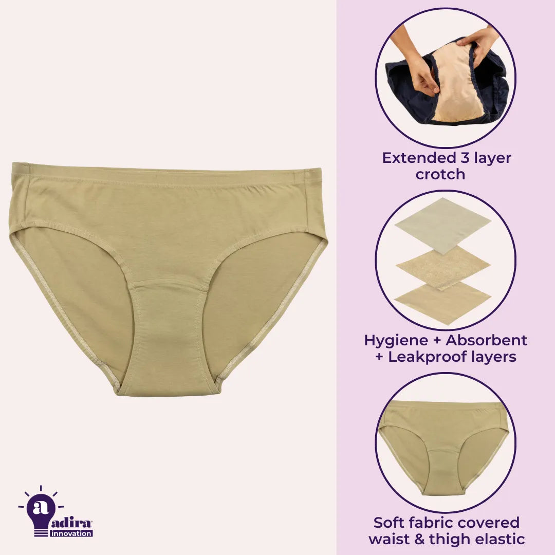 Stay Fresh With Antimicrobial Crotch Women Incontinence Panties