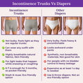 Incontinence Trunks Vs Diapers Grey