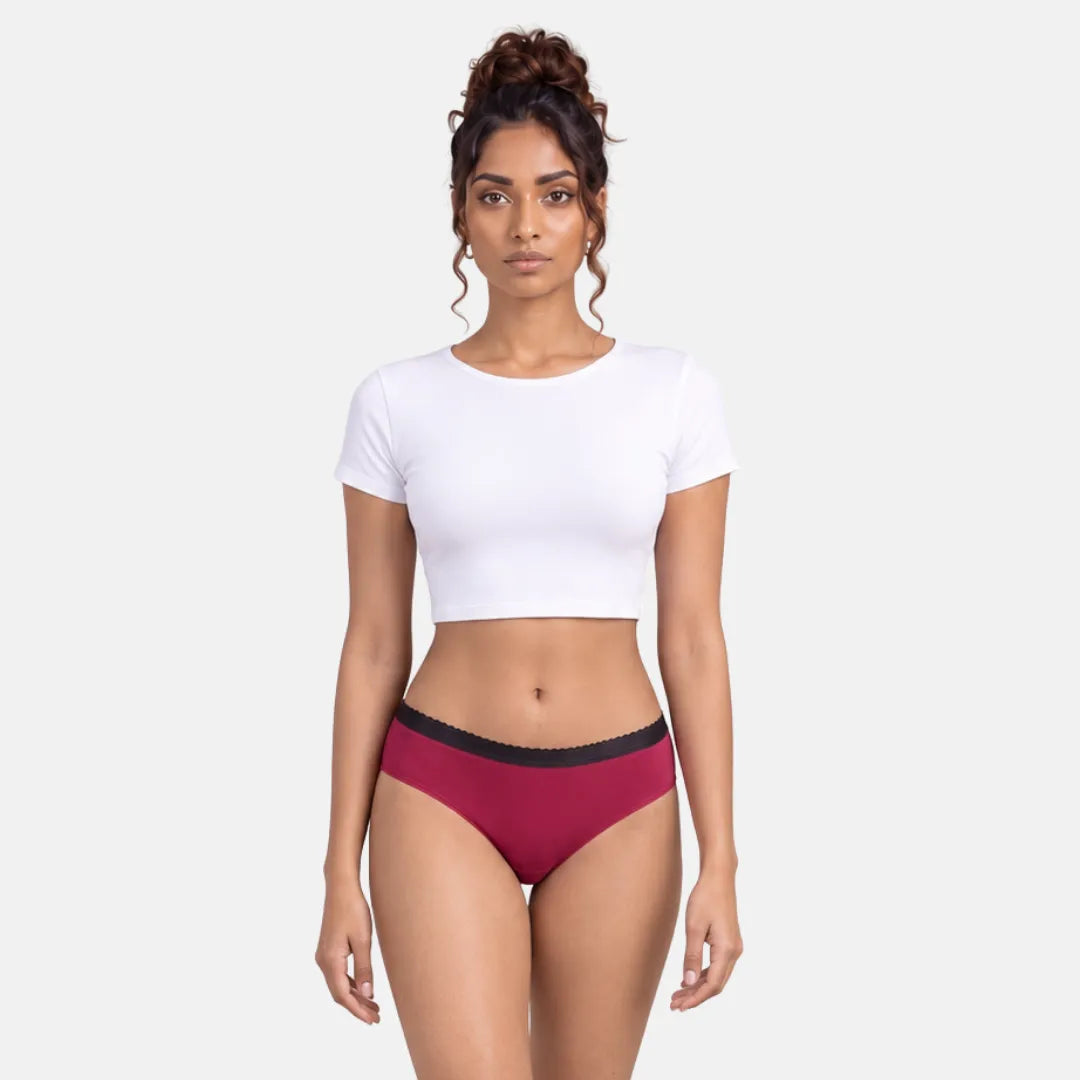 Incontinence Women's Panties-Dark Pink