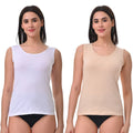 Inner Tank Top Women White & Skin