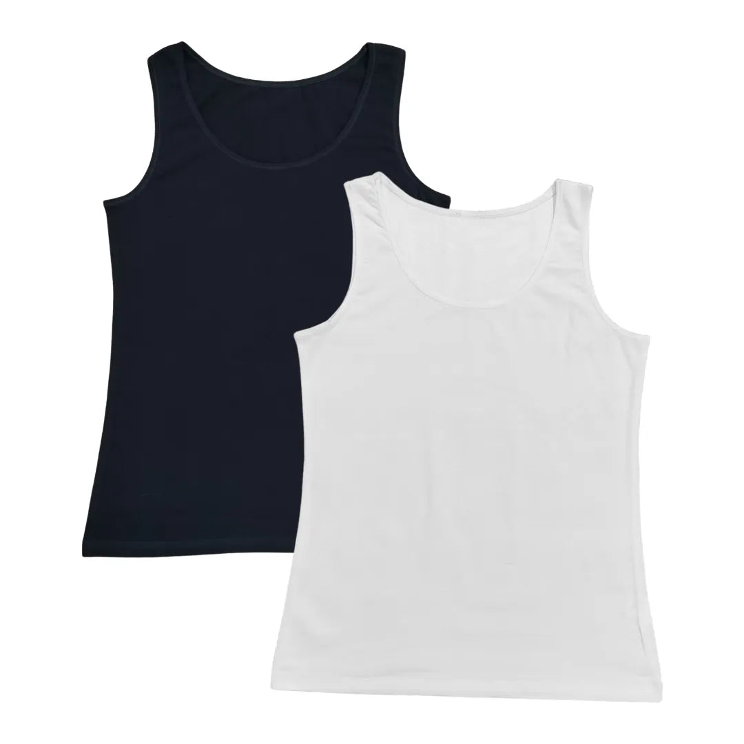 Inner Tank Tops For Seniors Black & White