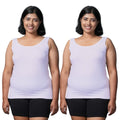 Inner Top For Plus Size Women White Pack Of 2