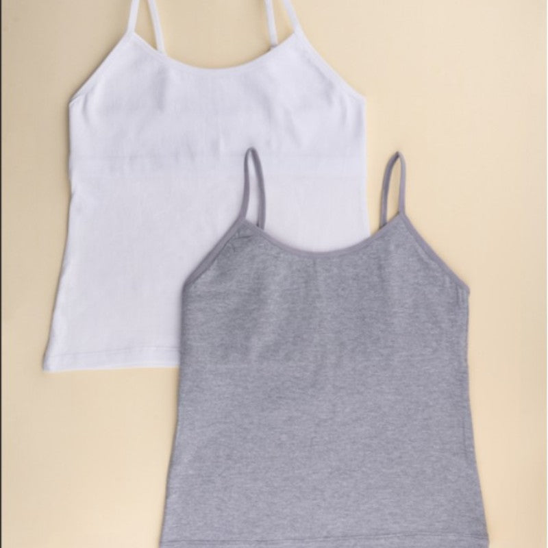 Women Cotton Camisole Shelf Bra Cami Tank Tops Adjustable  Spaghetti Strap Tank Top 3-Pack Black/Dark Blue/Aqua XL