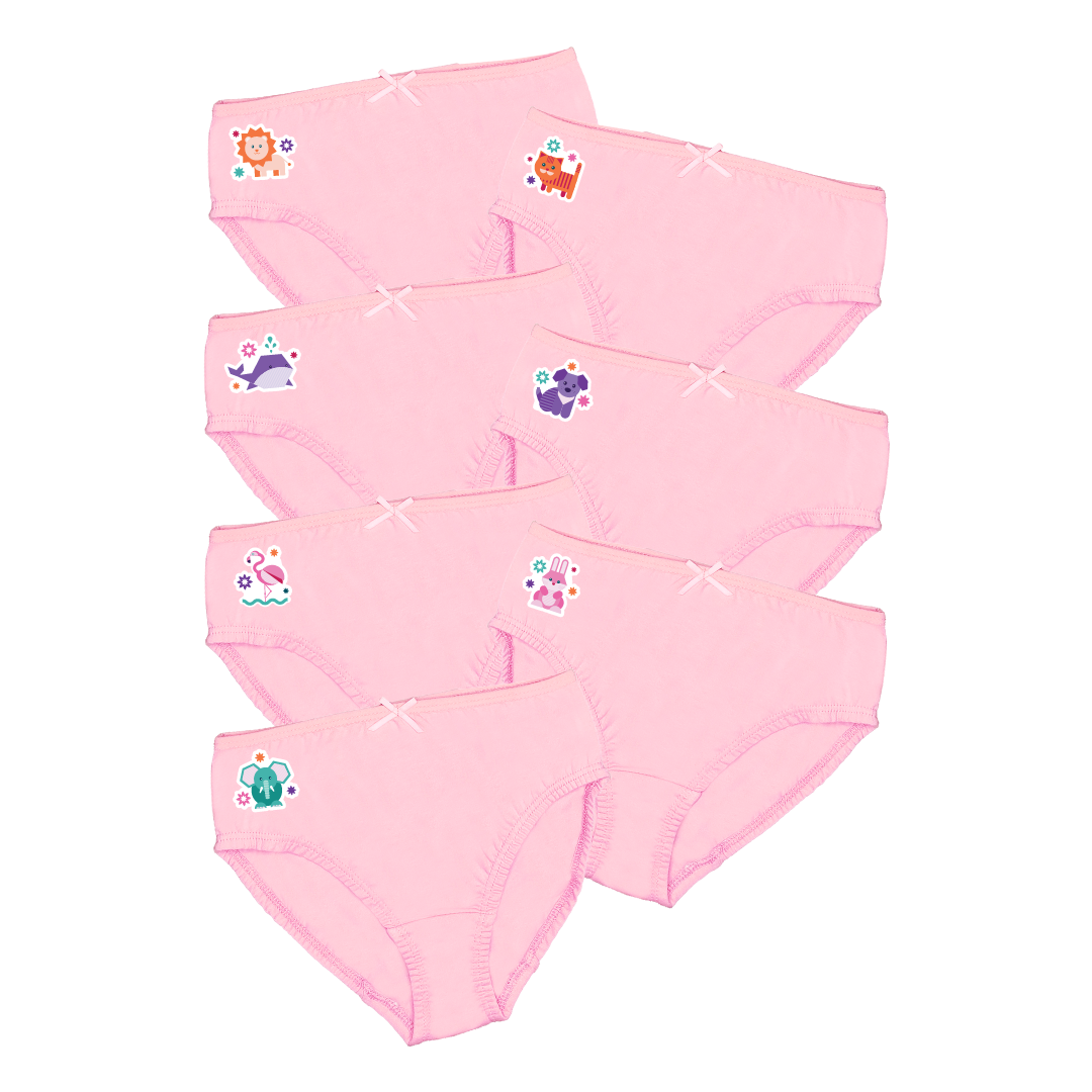Kids Panties Pink 7 Pack