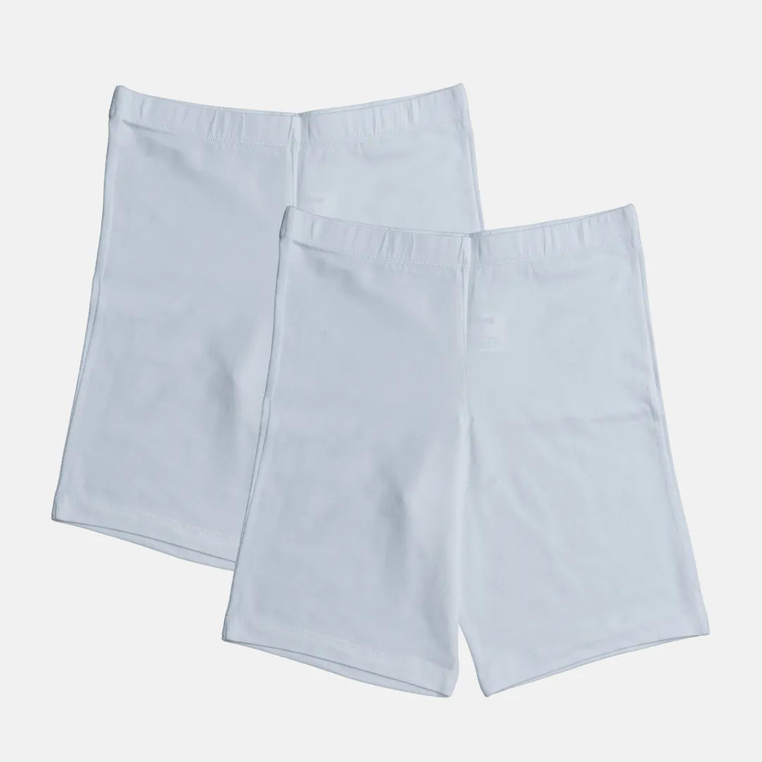 Kids Undershorts White Pack Of 2