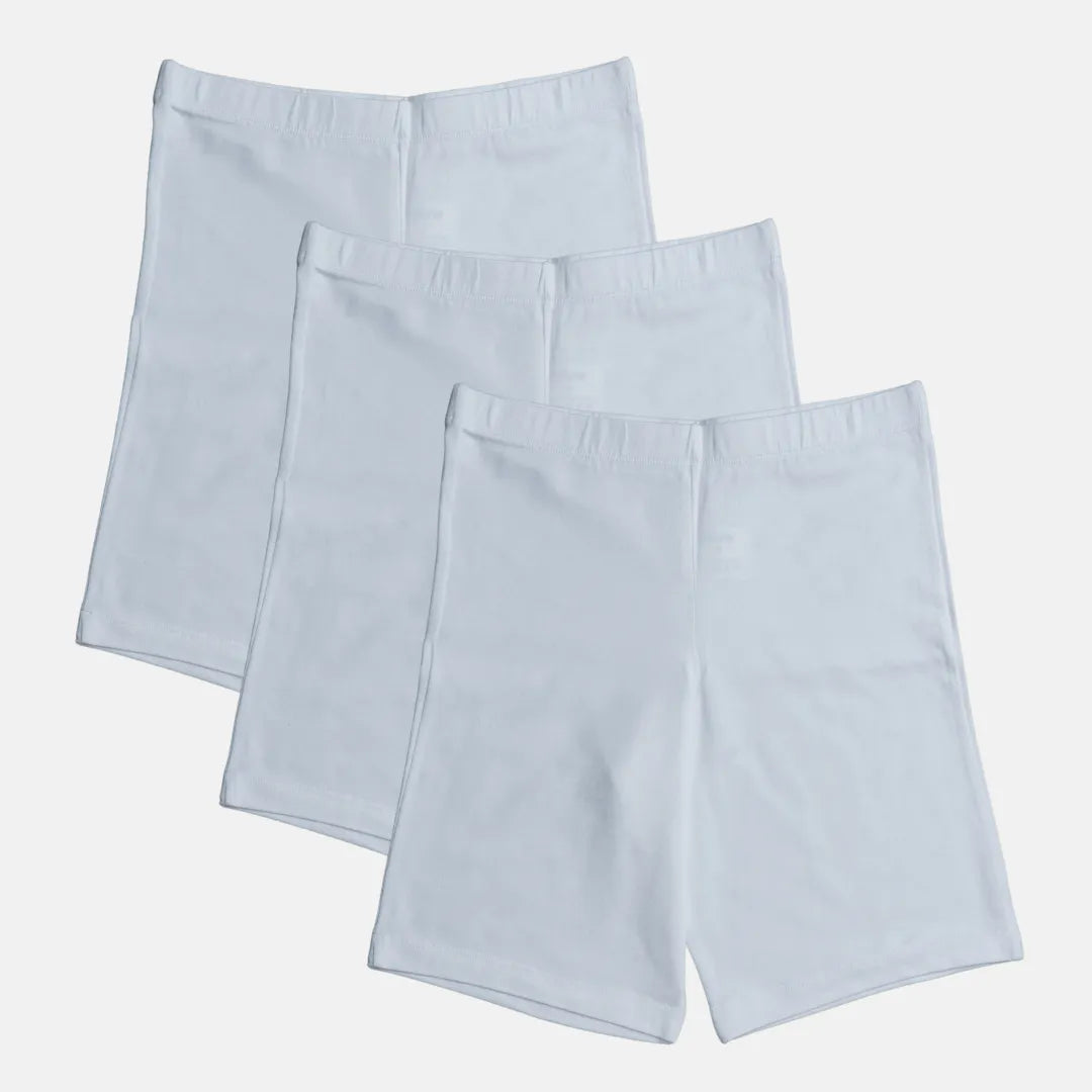 Kids Undershorts White Pack Of 3