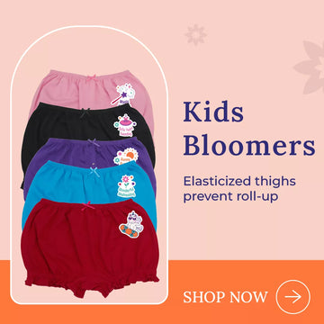 Kids Bloomers With elasticized thighs prevent roll-up - Shop Now 