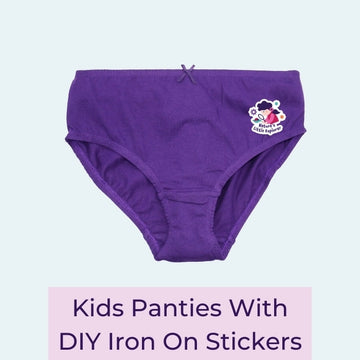 Kids Panties With DIY Iron On Stickers