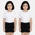girls wearing undershorts -color- Black -pack of 2