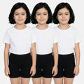 Black color undershorts for girls -pack of 3