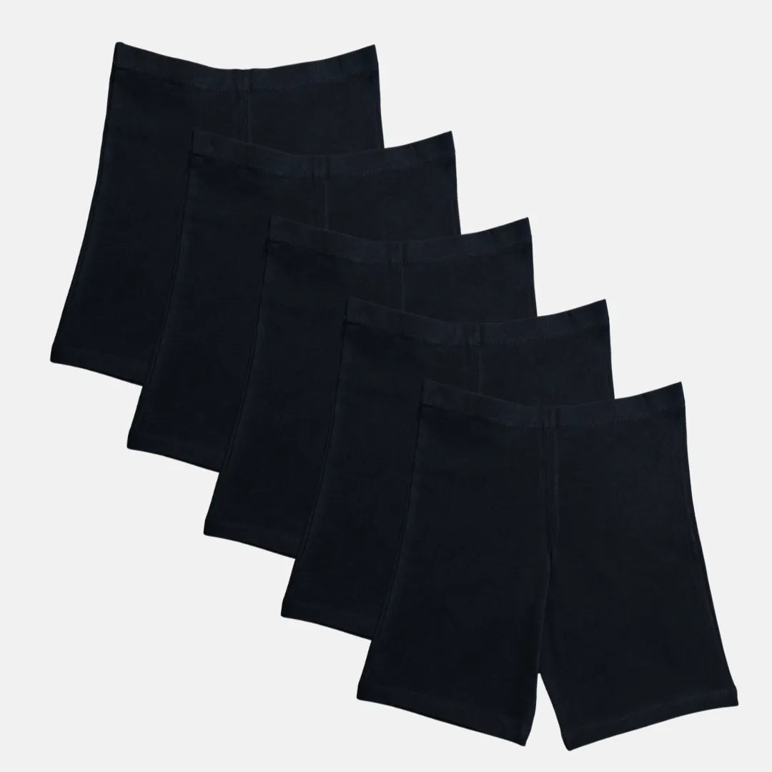 Kids Undershorts Black Pack Of 5
