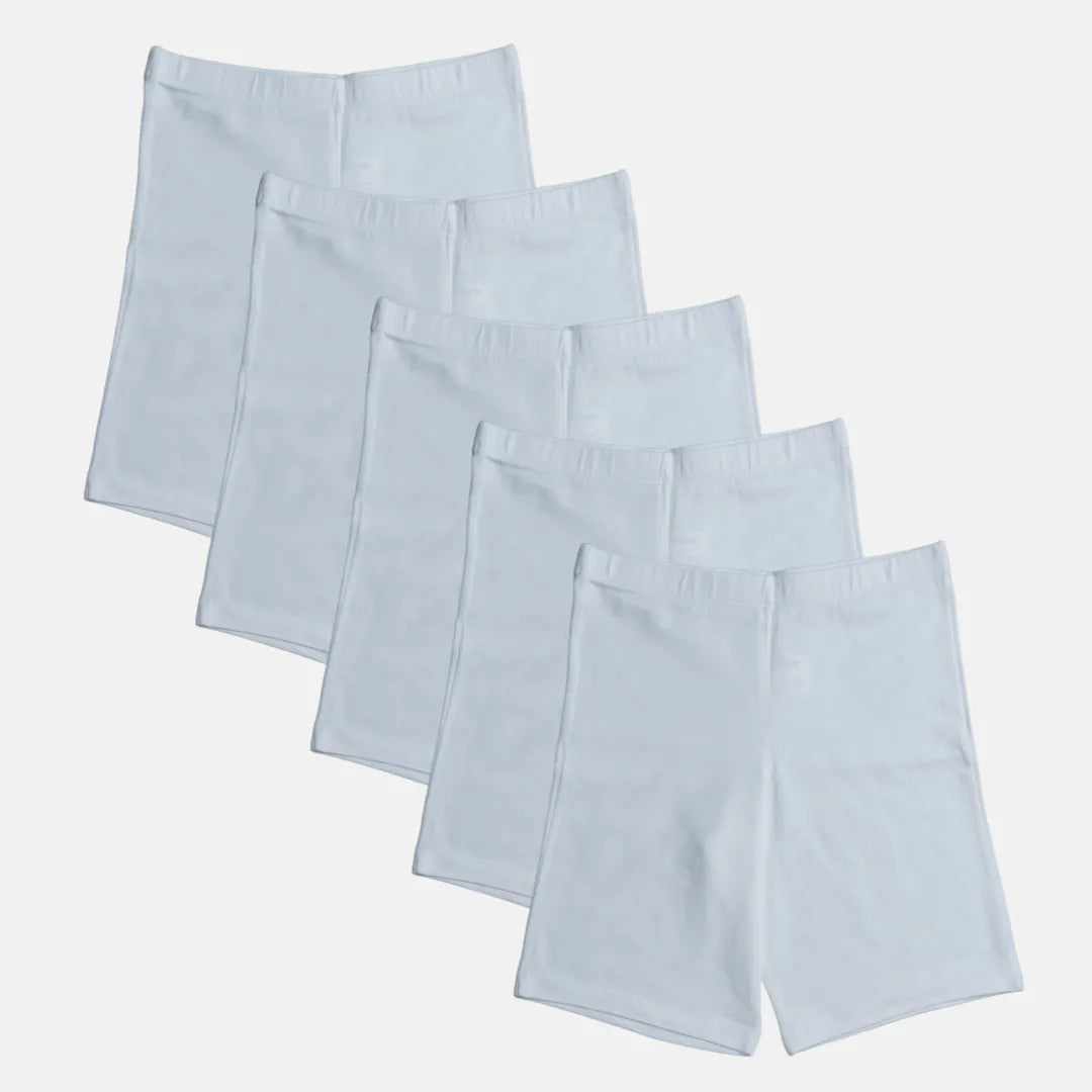 Kids Undershorts White Pack Of 5