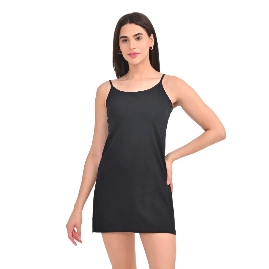 Kurti Inner Slip Black Pack Of 1