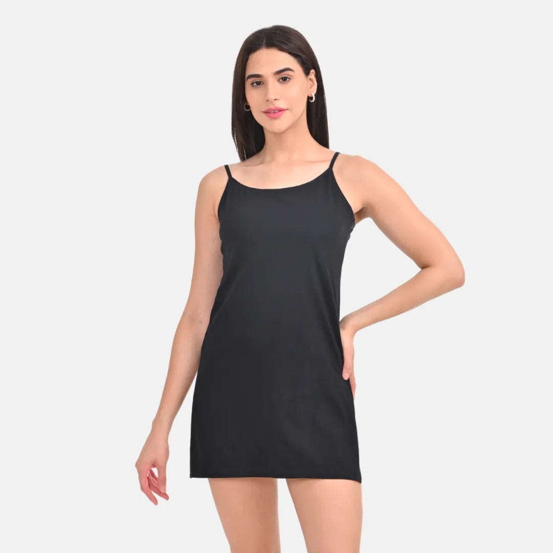 Kurti Inner Slip Black Pack Of 1