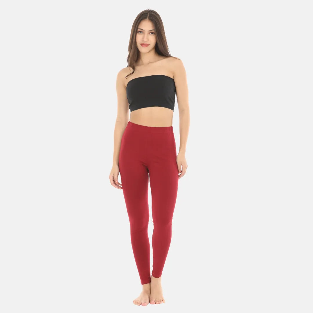 Ladies Leggings - Maroon