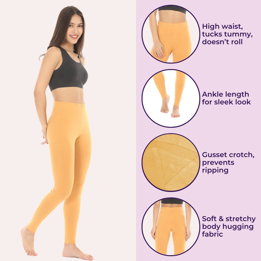 Ladies Leggings - Caramel