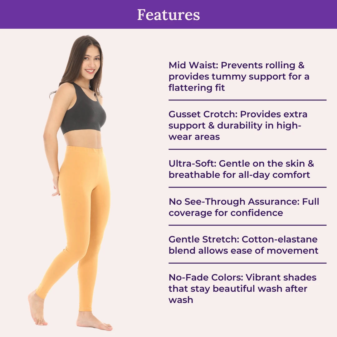 Ladies Leggings - Caramel