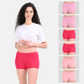Ladies Underwear Shorts Peach, Light Pink & Dark Pink