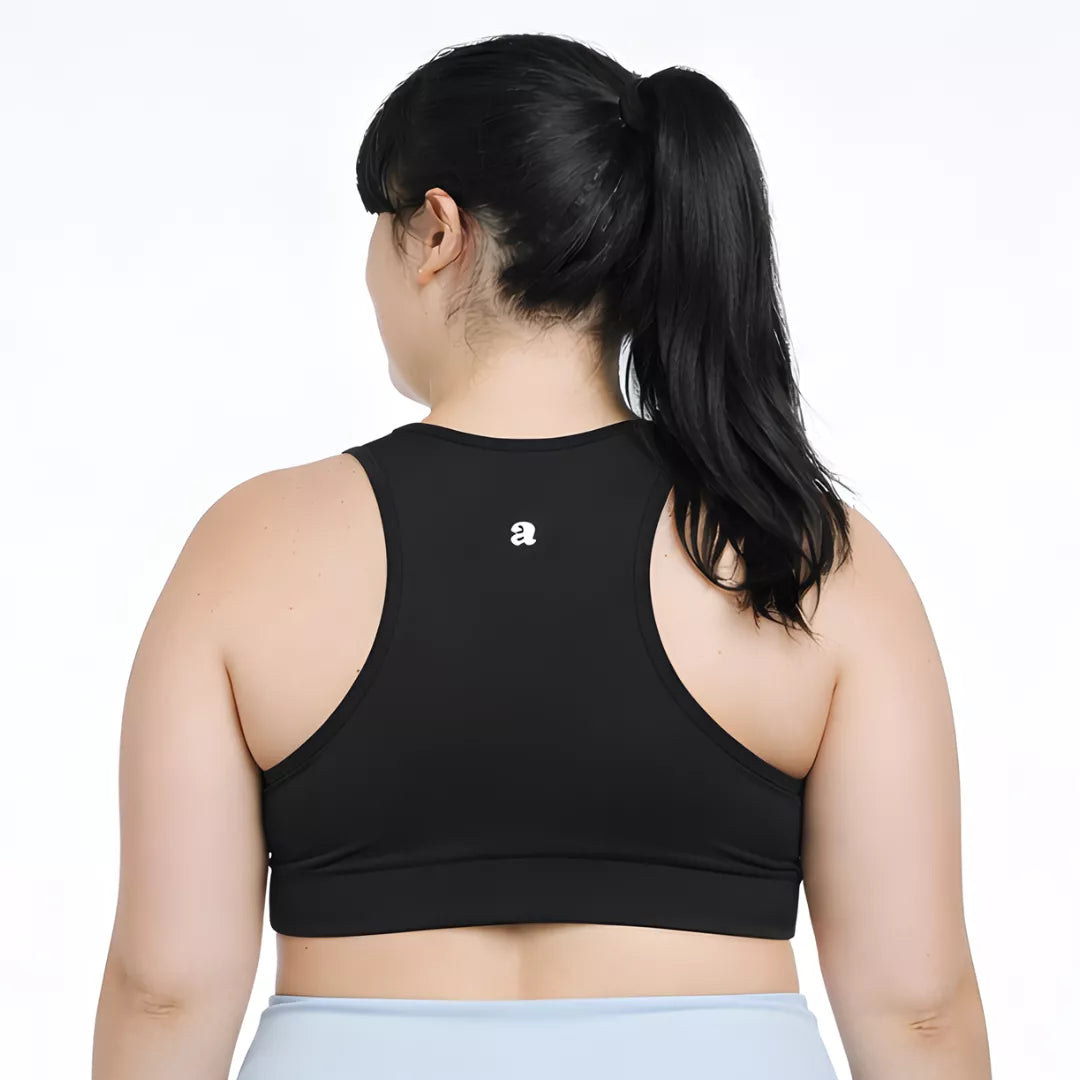 Large Bust Sports Bra Black