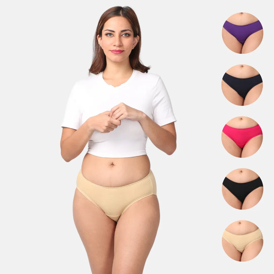 Leak Proof Underwear Multi Colors Pack Of 5
