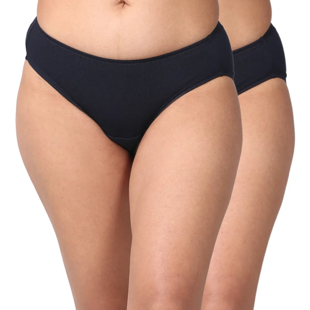 Leakproof Panties Navy Blue Pack Of 2