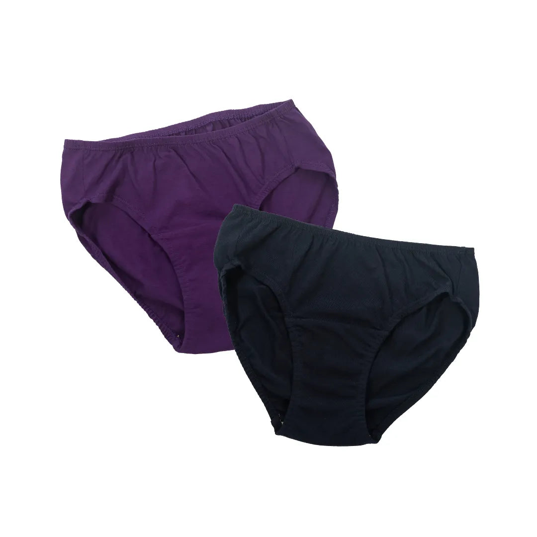 Leakproof Panty For Senior Women Magenta & Navy Blue