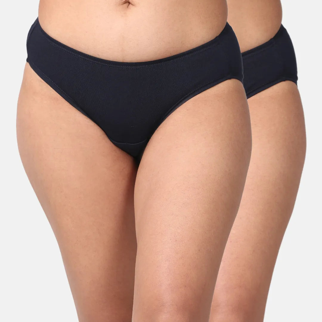Leakproof Panties Navy Blue Pack Of 2