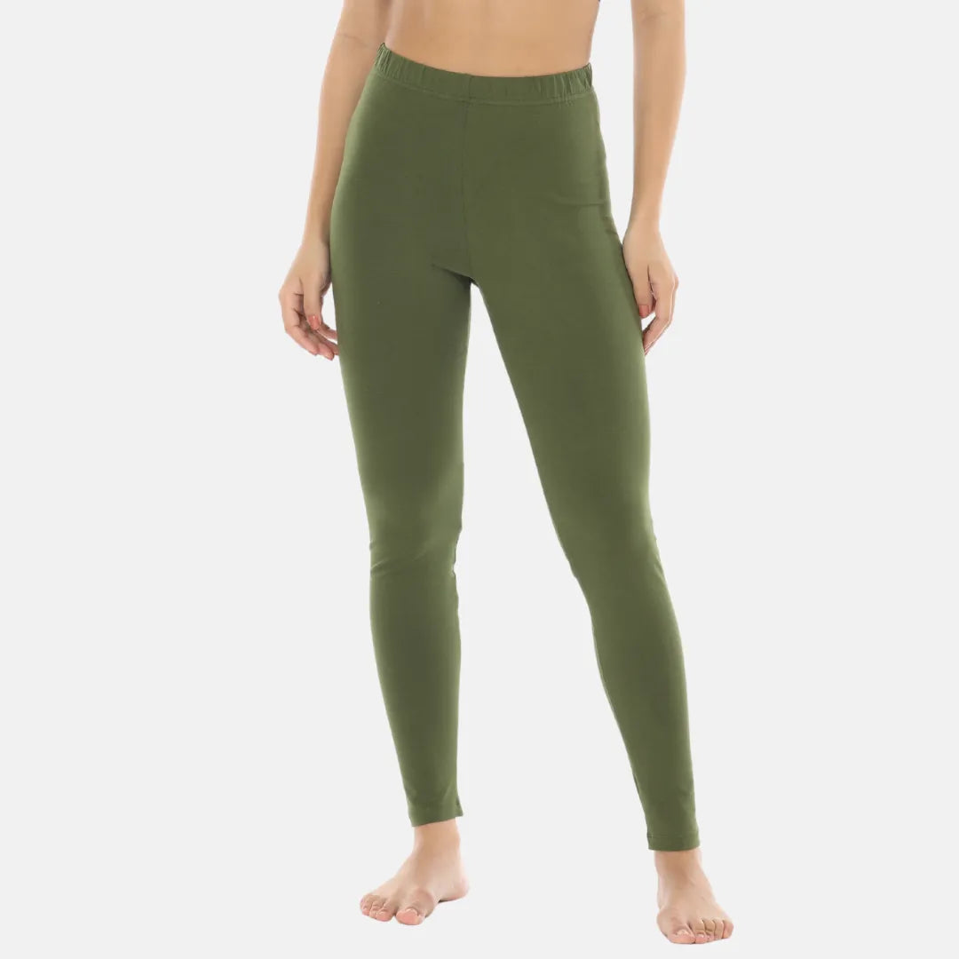 Leggings For Women Ankle Length - Green