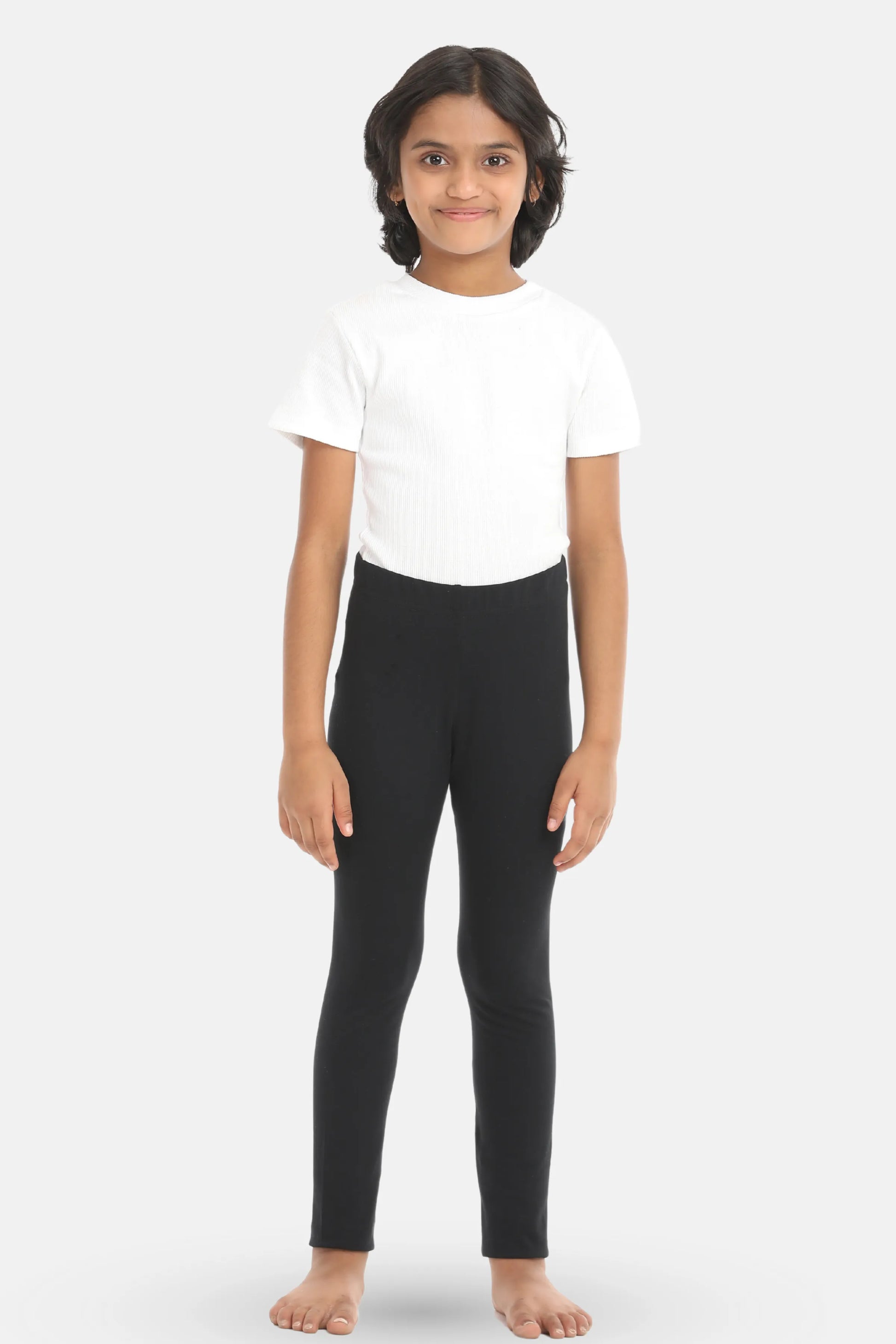 Black color leggings for girls wearing