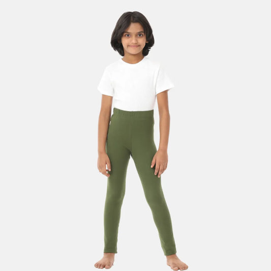 Girls' Leggings | High Waist | Ankle Length | Non-See-Through | Gusset Crotch Prevents Ripping | Cotton-Elastane Blend | Perfect For Every Occasion