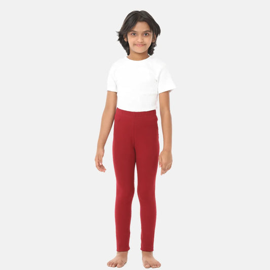 Girls' Leggings | High Waist | Ankle Length | Non-See-Through | Gusset Crotch Prevents Ripping | Cotton-Elastane Blend | Perfect For Every Occasion