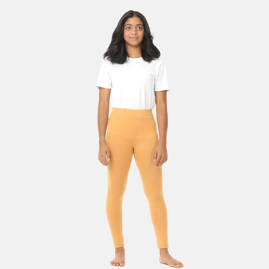 Teen Leggings | High Waist | Ankle Length | Soft Cotton & Elastane Blend | Non-See-Through | Gusset Crotch Prevents Ripping