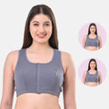Mastectomy Bra Steel Grey Pack Of 2
