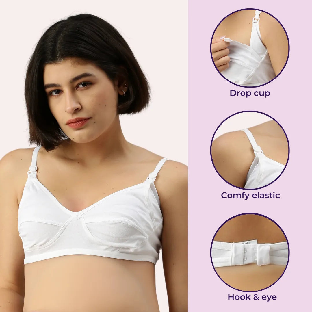 Full Coverage Nursing Bra White Pack Of 1