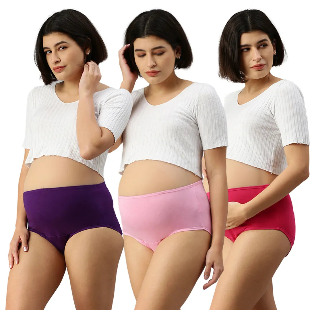 Maternity Hygiene Panty Magenta, Light Pink & Dark Pink