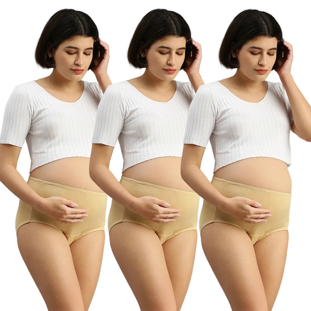 Maternity Panties For Women Skin Pack Of 3