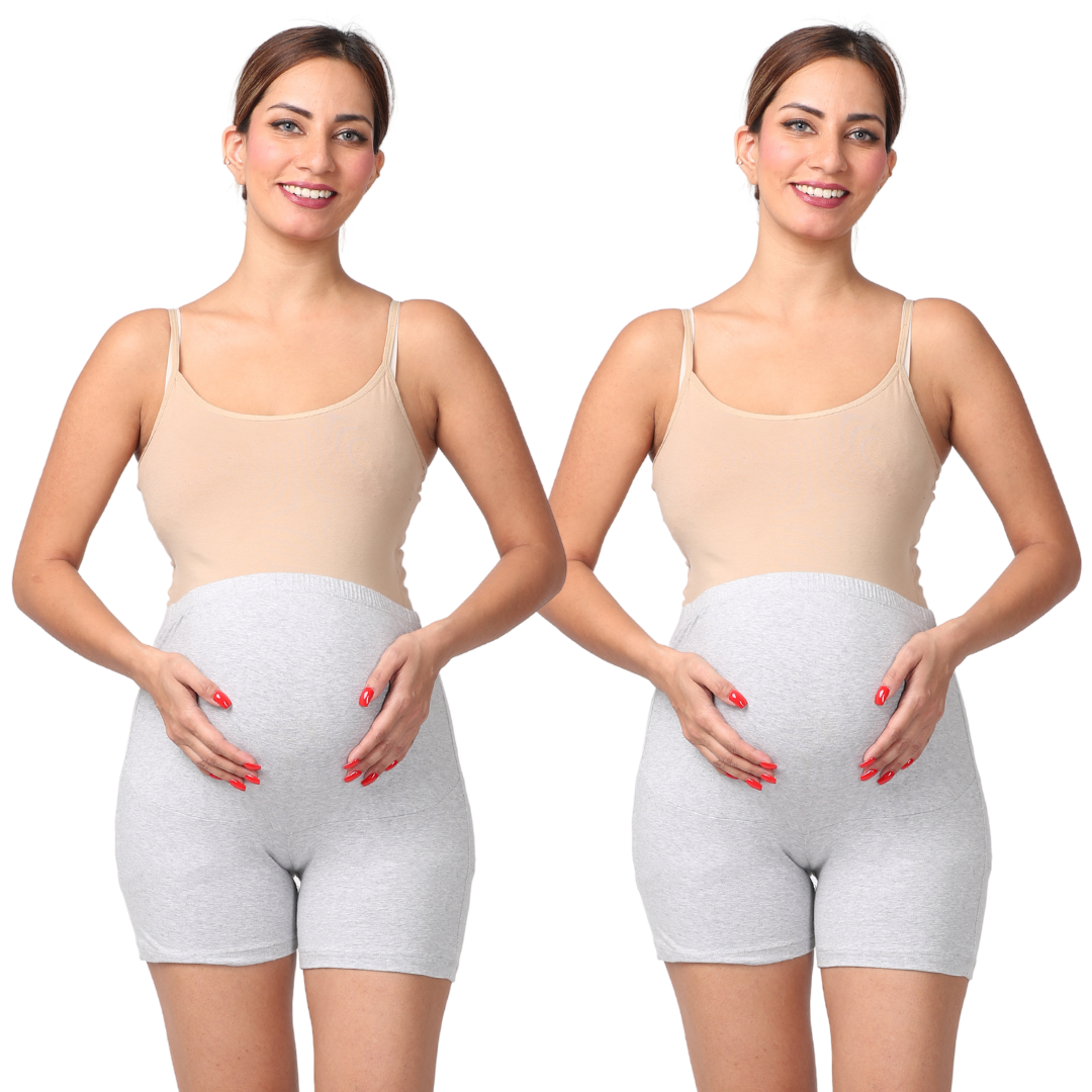 Maternity Shorts Grey Pack of 2