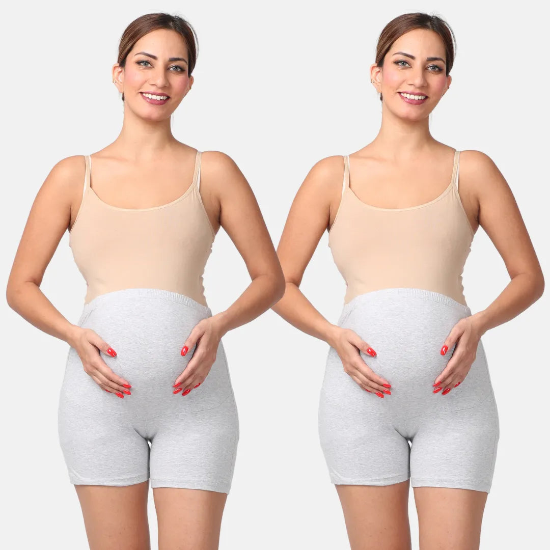 Maternity Shorts Grey Pack of 2