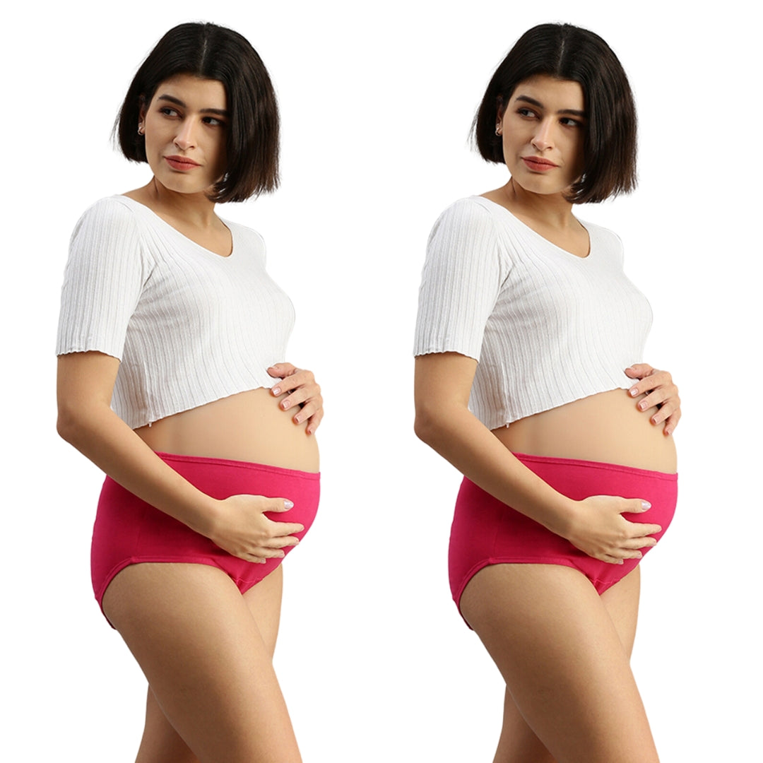 Maternity Underwear Dark Pink Pack Of 2