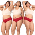 Medium Flow Period Panties Maroon Pack Of 3